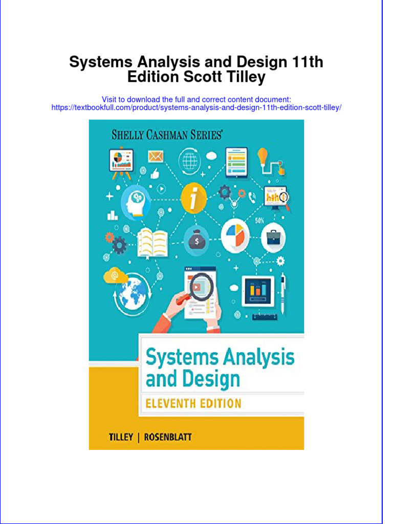Textbook Systems Analysis and Design 11Th Edition Scott Tilley Ebook