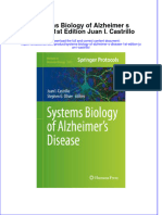 Textbook Systems Biology of Alzheimer S Disease 1St Edition Juan I Castrillo Ebook All Chapter PDF