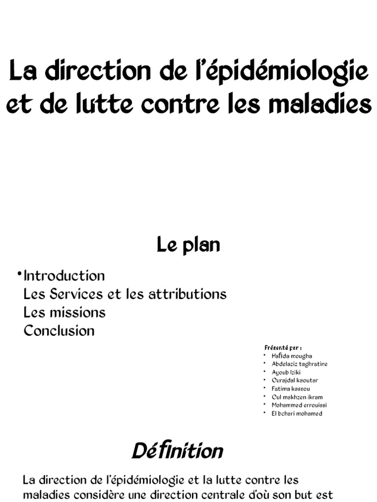 Présentation Sns 3 | PDF | Santé publique | Épidémiologie