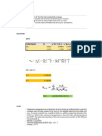 Transport Phenomena Numericals Solved On Excel