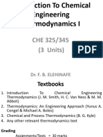 CHE 325-345 (Modules 1 - 2) Intro - First Law