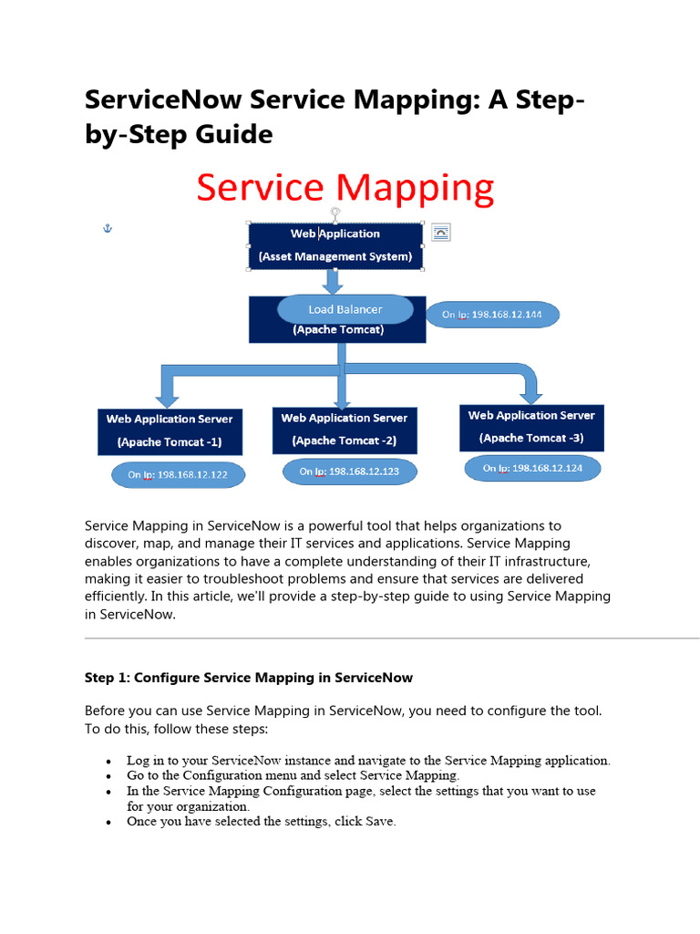 ServiceNow Service Mapping A Step-by-Step Guide | PDF | Troubleshooting ...