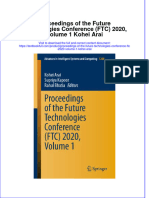 Full Chapter Proceedings of The Future Technologies Conference FTC 2020 Volume 1 Kohei Arai PDF