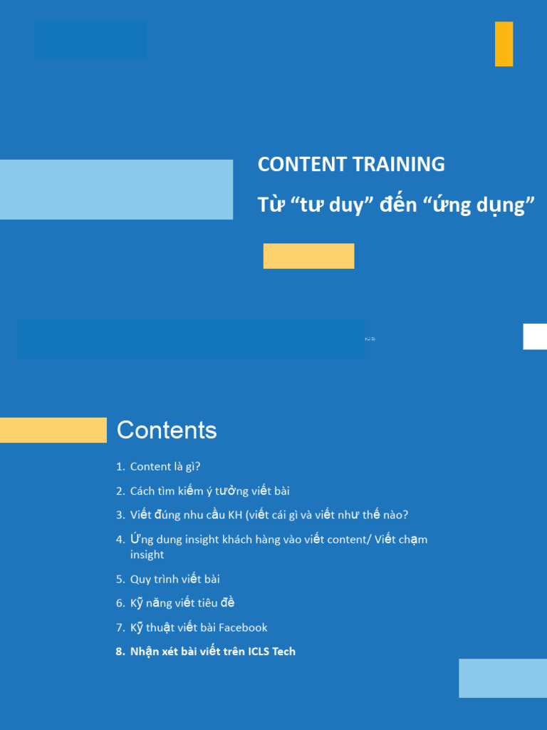 Content Training | PDF
