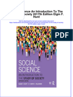 PDF Social Science An Introduction To The Study of Society 2017Th Edition Elgin F Hunt Ebook Full Chapter