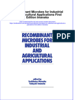 PDF Recombinant Microbes For Industrial and Agricultural Applications First Edition Imanaka Ebook Full Chapter