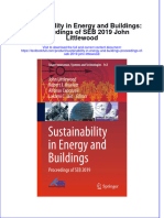 PDF Sustainability in Energy and Buildings Proceedings of Seb 2019 John Littlewood Ebook Full Chapter