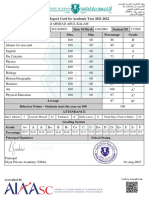Maher Kalam Grade 11 Term 2 Report Card