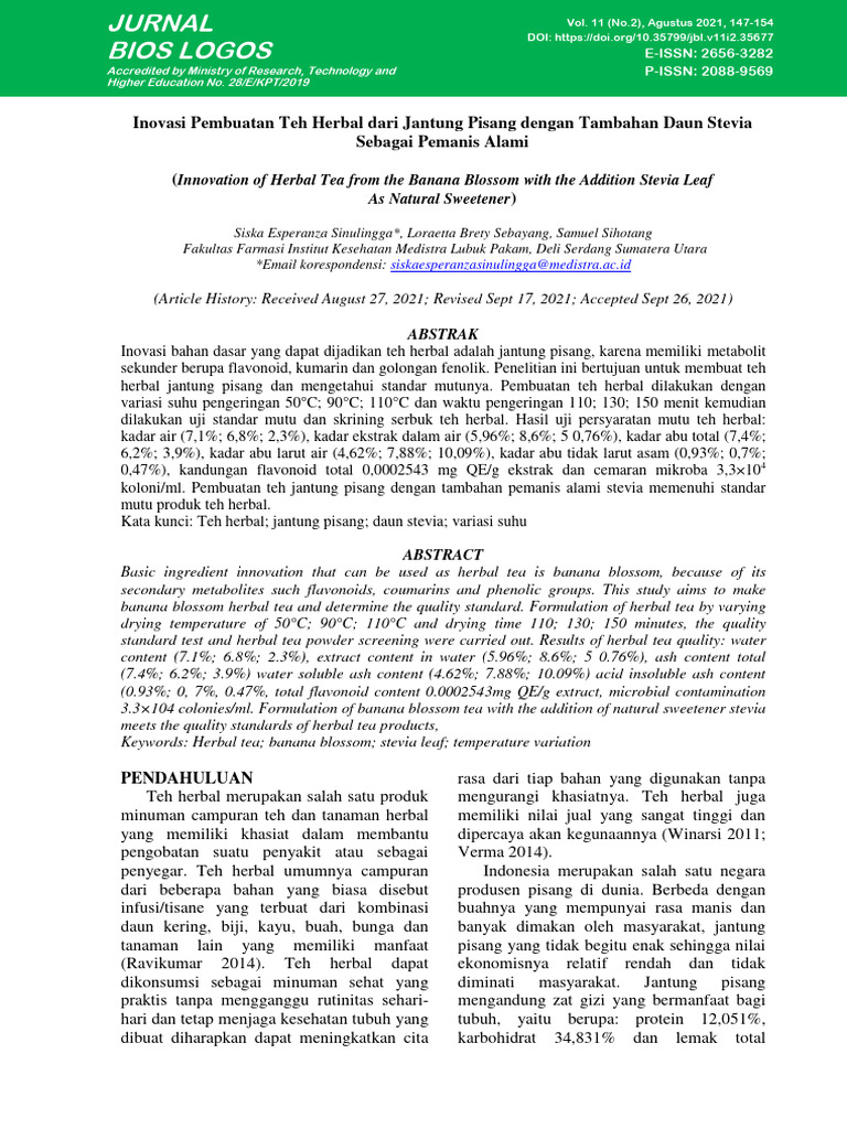 Ed Bioslogos,+Sinulingga+ +Teh+Herbal+ +FINAL+ +147 154 | PDF