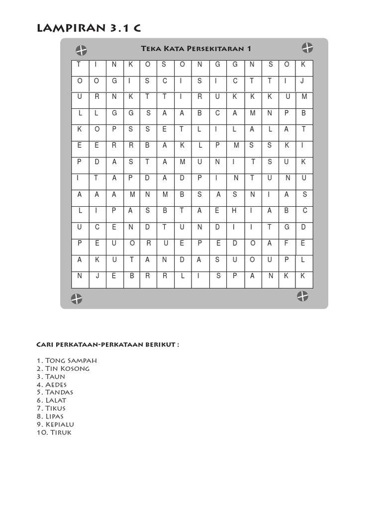 Teka Kata Persekitaran 1 | PDF | Language Arts & Discipline | Foreign ...