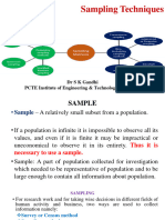 Sampling & Sample Size Determination