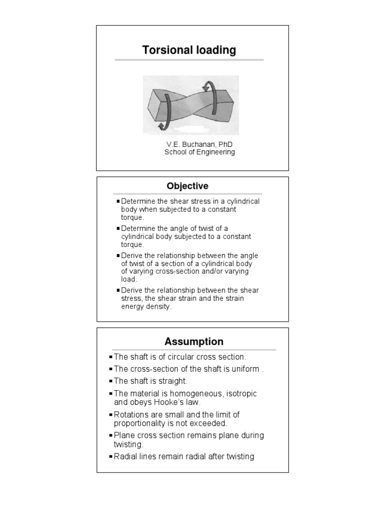 Torsional Loading Lecture | PDF | Materials | Mechanics