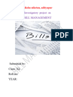 Bill Management