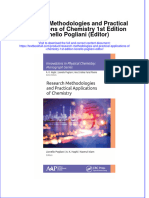 PDF Research Methodologies and Practical Applications of Chemistry 1St Edition Lionello Pogliani Editor Ebook Full Chapter