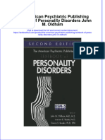 Textbook The American Psychiatric Publishing Textbook of Personality Disorders John M Oldham Ebook All Chapter PDF