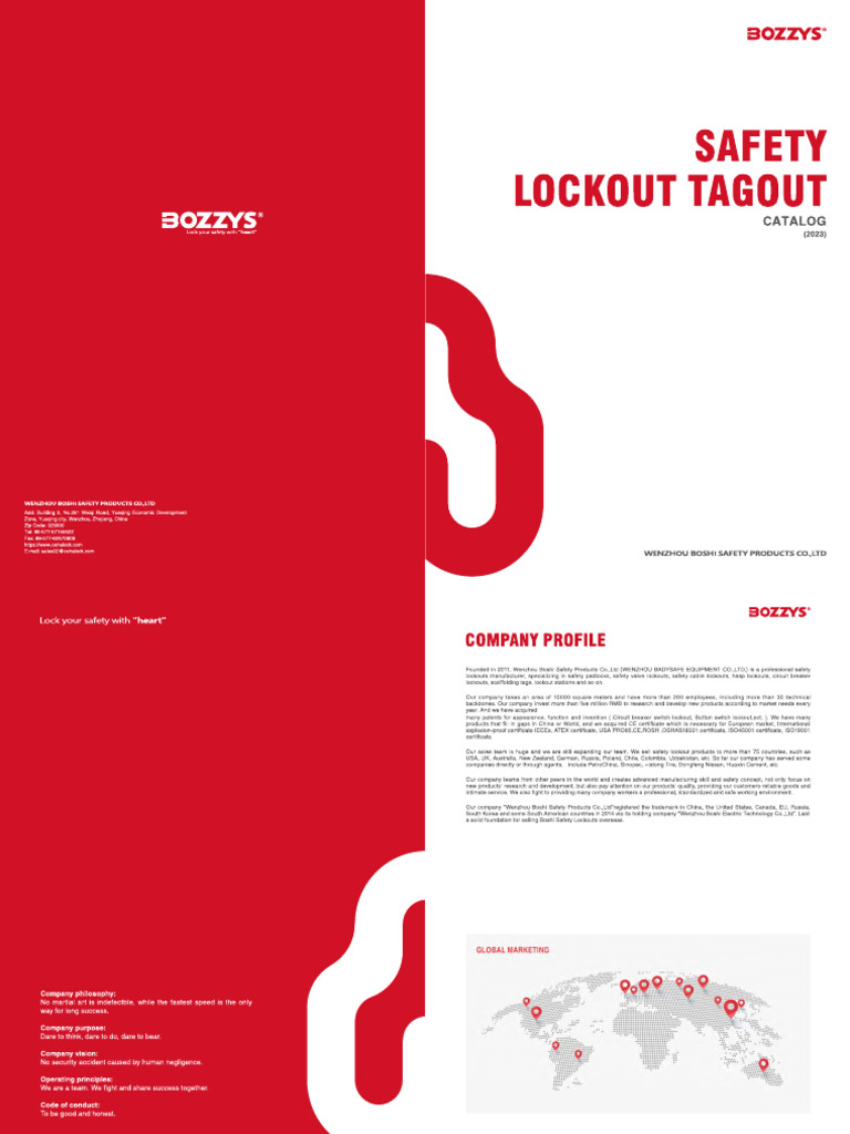 Safety Lockout Tagout Catalog | PDF