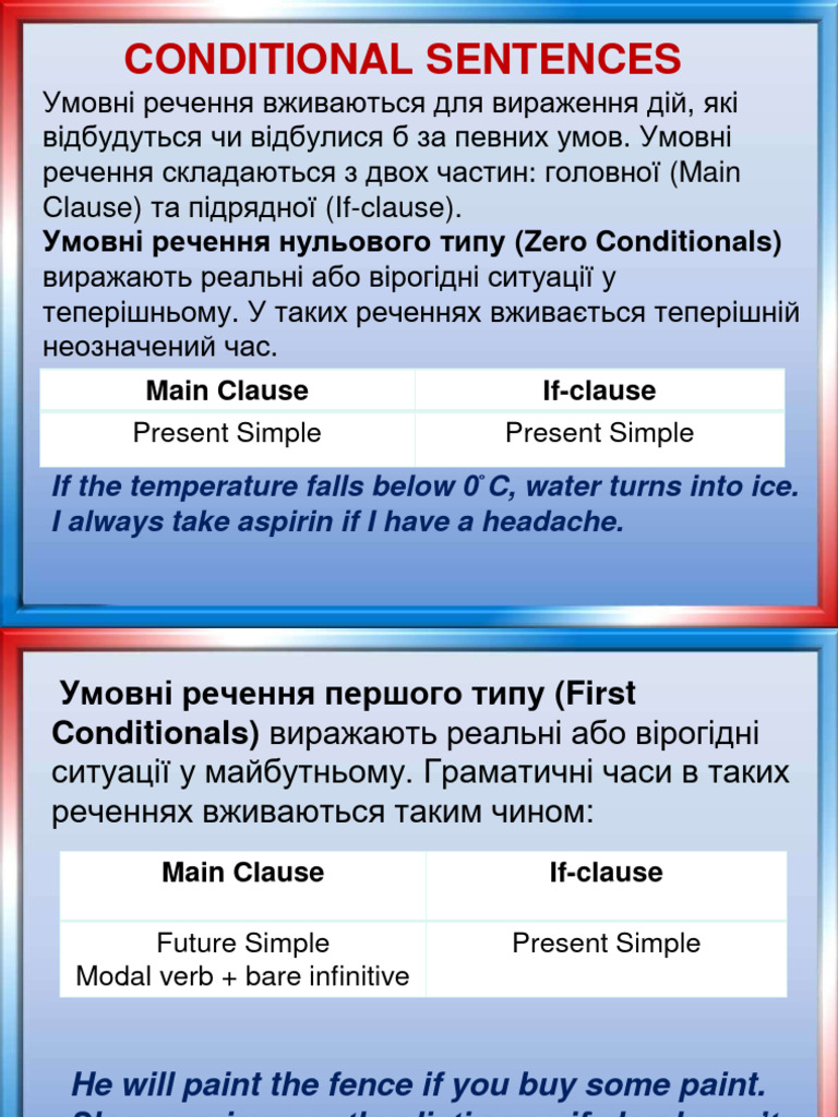 Conditionals | PDF | Linguistics | Grammar