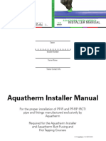 Aquatherm Installer Manual