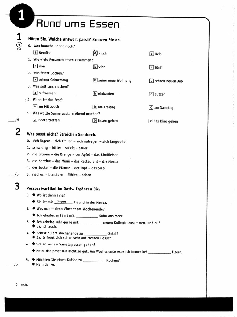 A2 German Testheft | PDF