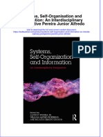 Download pdf Systems Self Organisation And Information An Interdisciplinary Perspective Pereira Junior Alfredo ebook full chapter 