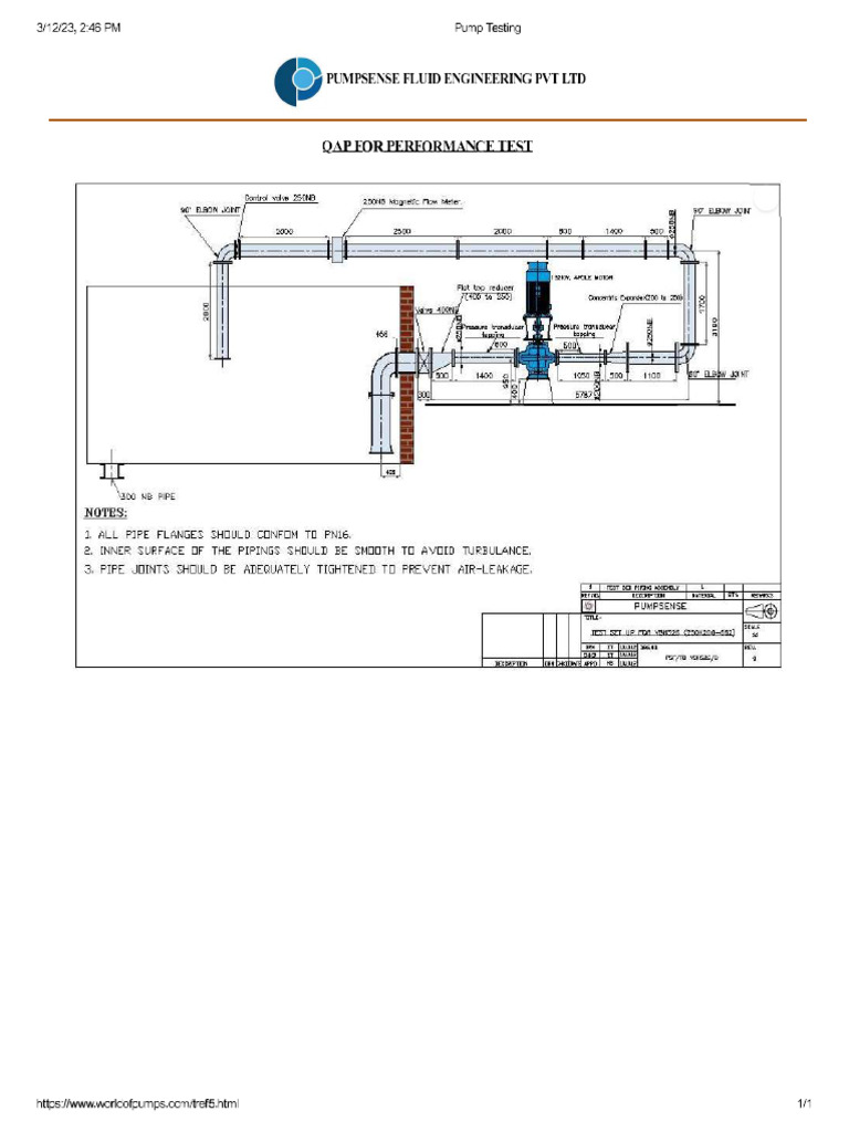 Pump Testing 2A | PDF