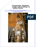 Textbook Saints and Spectacle Byzantine Mosaics in Their Cultural Setting 1St Edition Connor Ebook All Chapter PDF