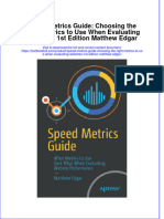 Download full chapter Speed Metrics Guide Choosing The Right Metrics To Use When Evaluating Websites 1St Edition Matthew Edgar pdf docx