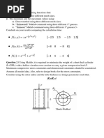 Questions Mathématiques