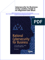 Full Chapter Rational Cybersecurity For Business The Security Leaders Guide To Business Alignment Dan Blum PDF
