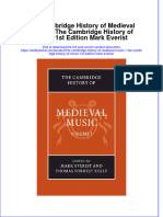 Textbook The Cambridge History of Medieval Music 1 The Cambridge History of Music 1St Edition Mark Everist Ebook All Chapter PDF