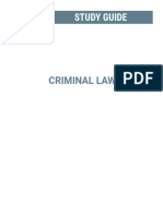 Criminal Law: Study Guide