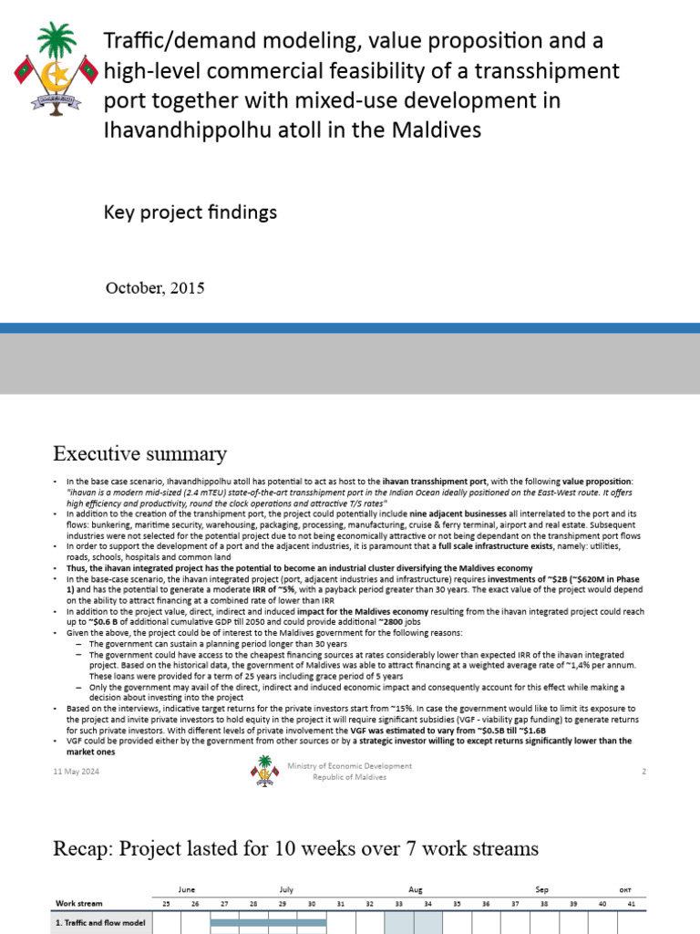 Ihavan Transshipment Port Feasibility Study | PDF | Port | Economies