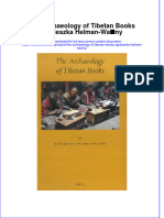 PDF The Archaeology of Tibetan Books Agnieszka Helman Wazny Ebook Full Chapter