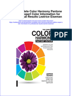 Download textbook The Complete Color Harmony Pantone Edition Expert Color Information For Professional Results Leatrice Eiseman ebook all chapter pdf 