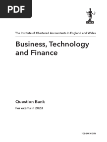 ICAEW BTF Question Bank 2023