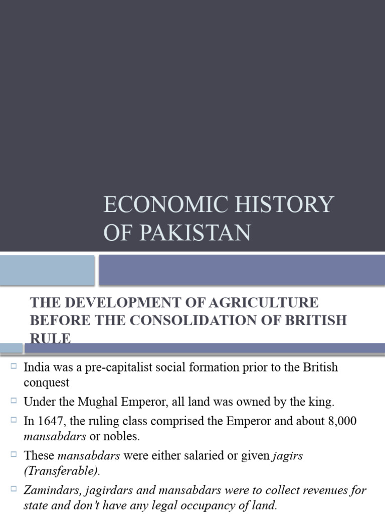 Economic History of Pakistan's Agriculture | PDF | Green Revolution ...