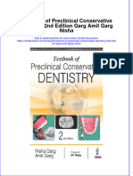 Download pdf Textbook Of Preclinical Conservative Dentistry 2Nd Edition Garg Amit Garg Nisha ebook full chapter 