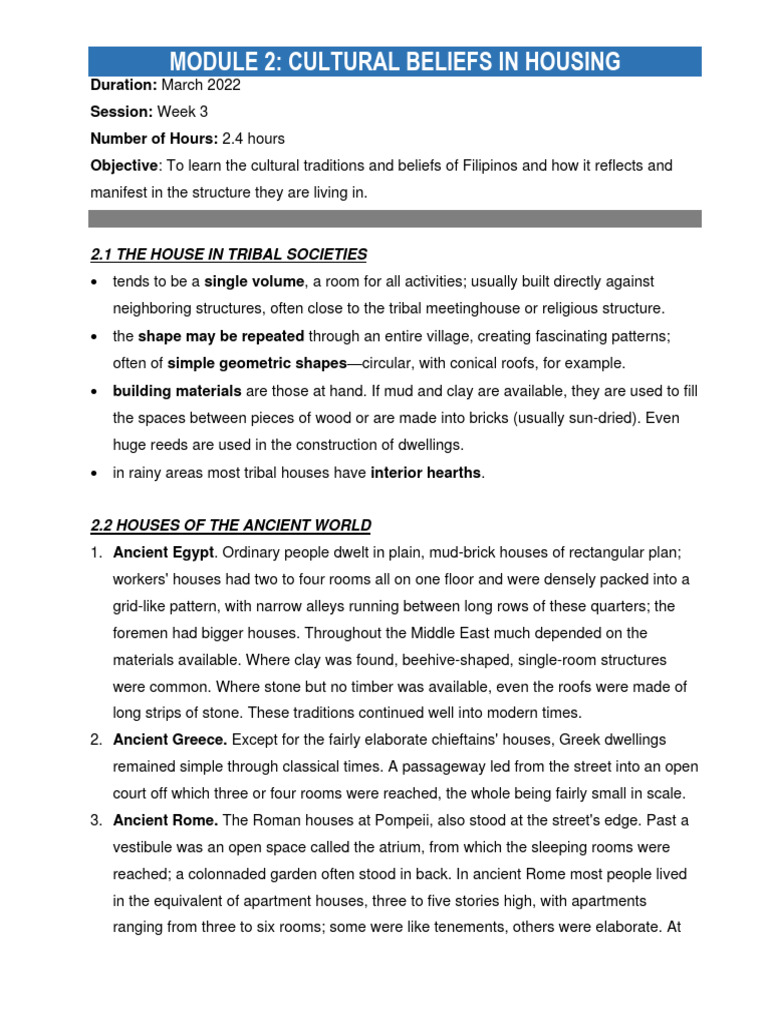 Cultural Beliefs in Filipino Housing | PDF | Stairs