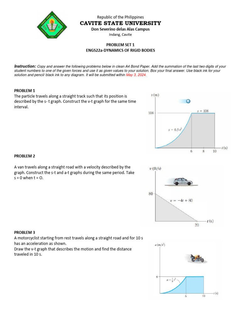 PS1 - Dynamics of Rigid Bodies | PDF