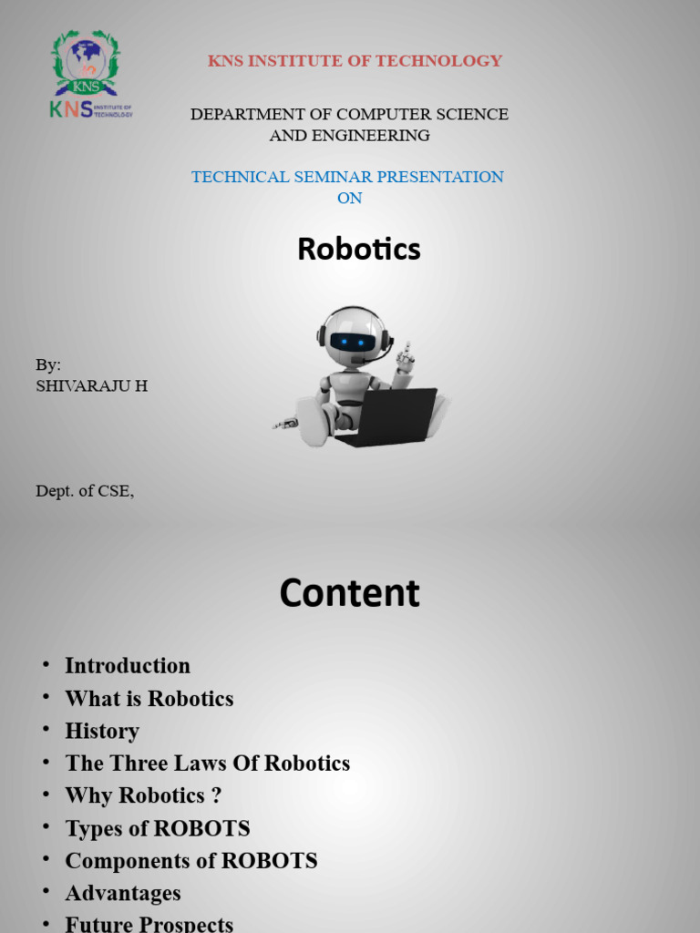 Overview of Robotics and Its Applications | PDF | Robotics | Robot