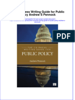 Download textbook The Cq Press Writing Guide For Public Policy Andrew S Pennock ebook all chapter pdf 