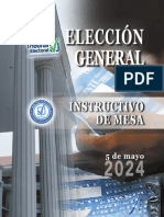 Instructivo de Mesa Elecciones Generales Voto Hibrido 2024