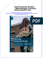Full Chapter Reframing Postcolonial Studies Concepts Methodologies Scholarly Activisms David D Kim PDF