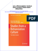 PDF Studies From A Retranslation Culture The Turkish Context Ozlem Berk Albachten Ebook Full Chapter