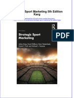 Full Chapter Strategic Sport Marketing 5Th Edition Karg PDF