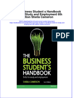 PDF The Business Student S Handbook Skills For Study and Employment 6Th Edition Sheila Cameron Ebook Full Chapter