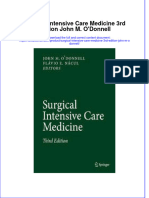 Download pdf Surgical Intensive Care Medicine 3Rd Edition John M Odonnell ebook full chapter 