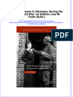 Textbook Sexual Treason in Germany During The First World War 1St Edition Lisa M Todd Auth Ebook All Chapter PDF