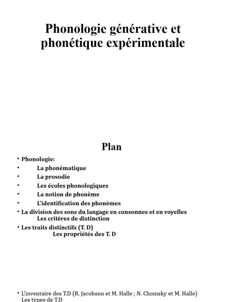 Phonologie et phonétique en français | PDF | Accent tonique | Syllabe
