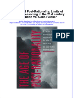 Textbook The Age of Post Rationality Limits of Economic Reasoning in The 21St Century 1St Edition Val Colic Peisker Ebook All Chapter PDF